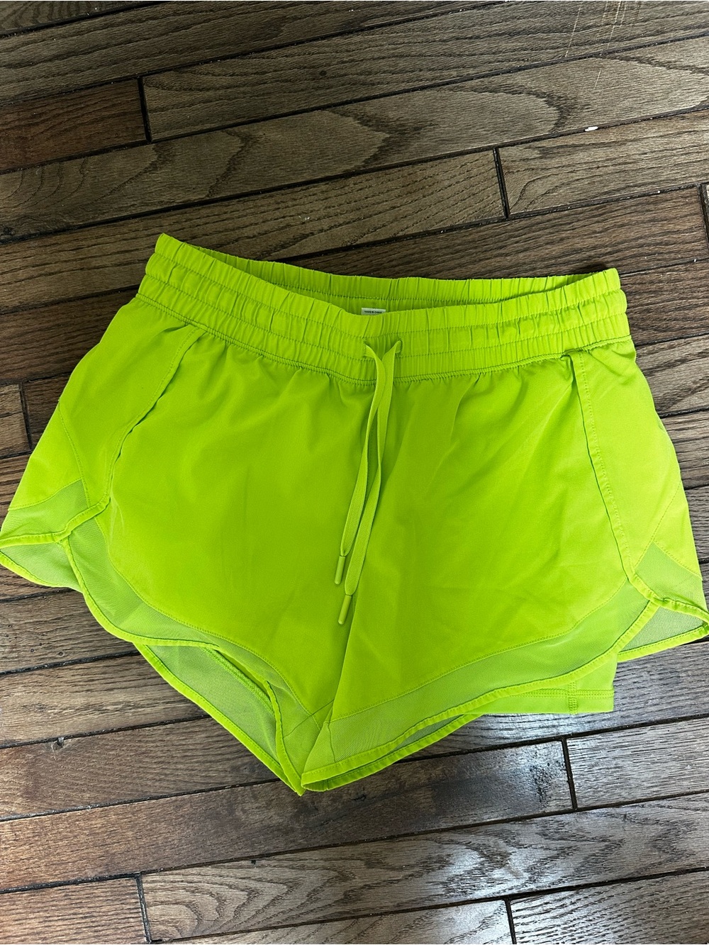 90 Degree By Reflex Neon Lime Athletic Shorts